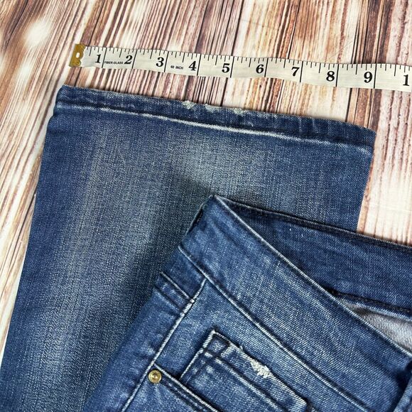 Vintage America Blues MICRO BOOT Cut Size 4 Mid Rise Jeans Denim Pants 29x32 - Picture 5 of 14
